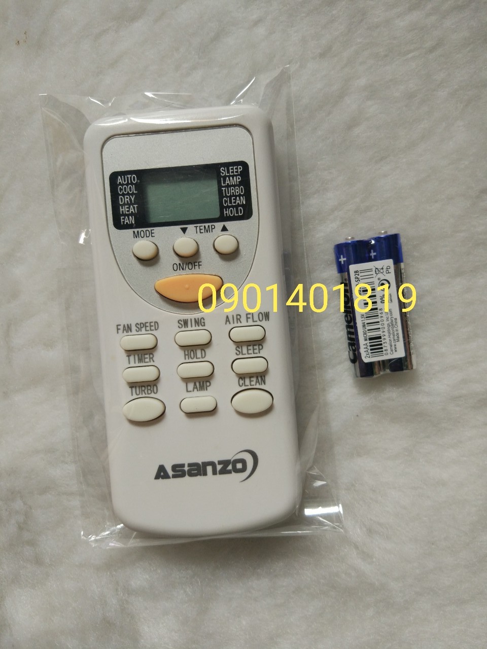 Điều Khiển Máy Lạnh Asanzo ( Hàng Chính Hãng Mới 98%)