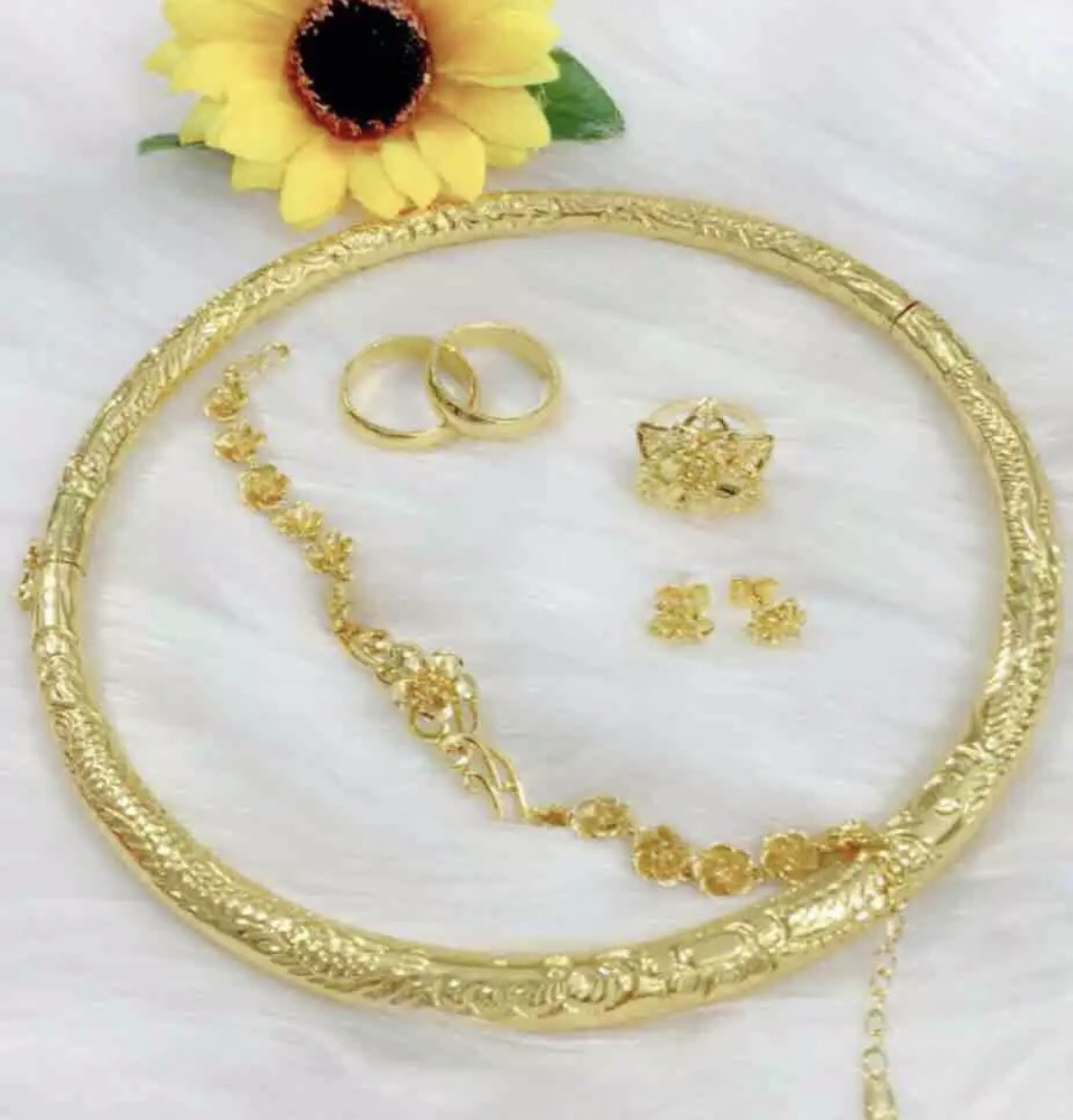Bộ trang sức cưới cao cấp mạ vàng 24k
