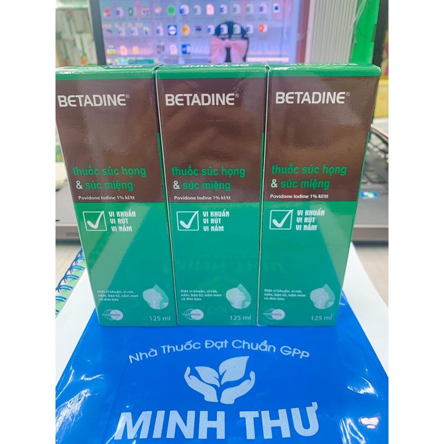 ✅[CHÍNH HÃNG] Dung dịch súc họng & súc miệng BETADINE chai 125ml