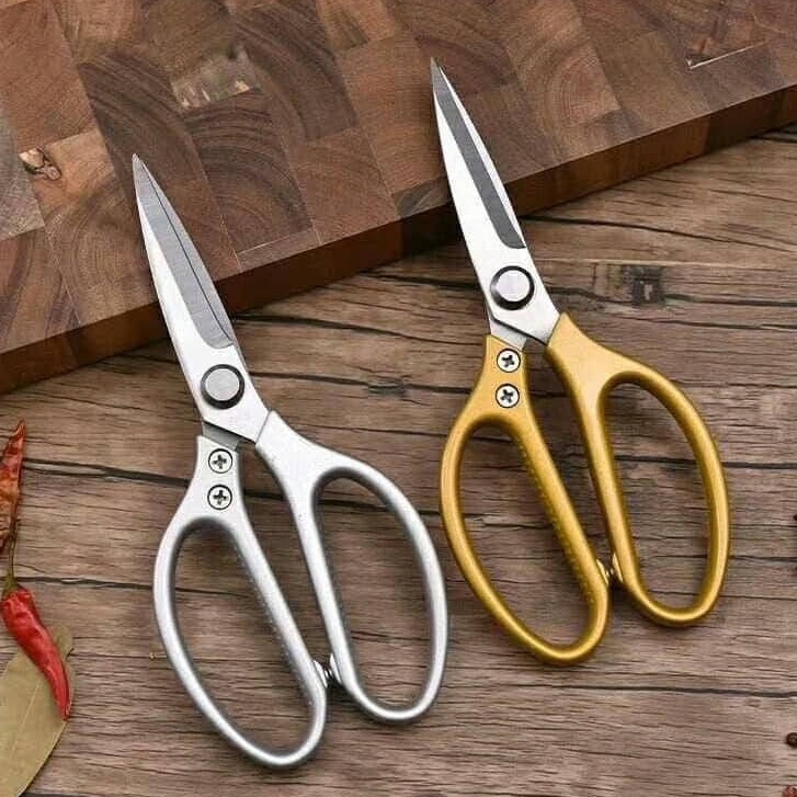 [HCM]Combo 2 kéo cắt Đa Năng LOẠI LỚN Cán Kim Loại - Kéo Nhà Bếp Kéo Cắt GàVịt Thực Phẩm Siêu Bén - Kéo Cắt Giấy Thủ Công - Kéo Cắt Cành cây cảnh - Kéo Cắt Vải Thợ May - Kivo