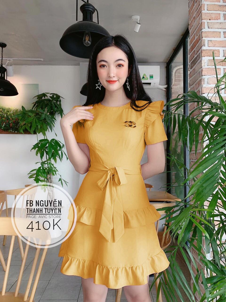 [HCM]Đầm thắt NƠ -HT