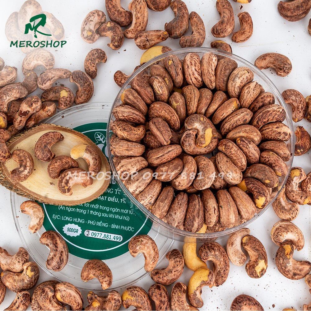 COMBO 5KG (10 HỘP) HẠT ĐIỀU RANG MUÔÍ (380-410 HẠT/KGM HẠT LỚN) XẾP HỘP. CÓ HỒ SƠ CÔNG BỐ XUẤT HÓA ĐƠN CÔNG TY ĐẦY ĐỦ