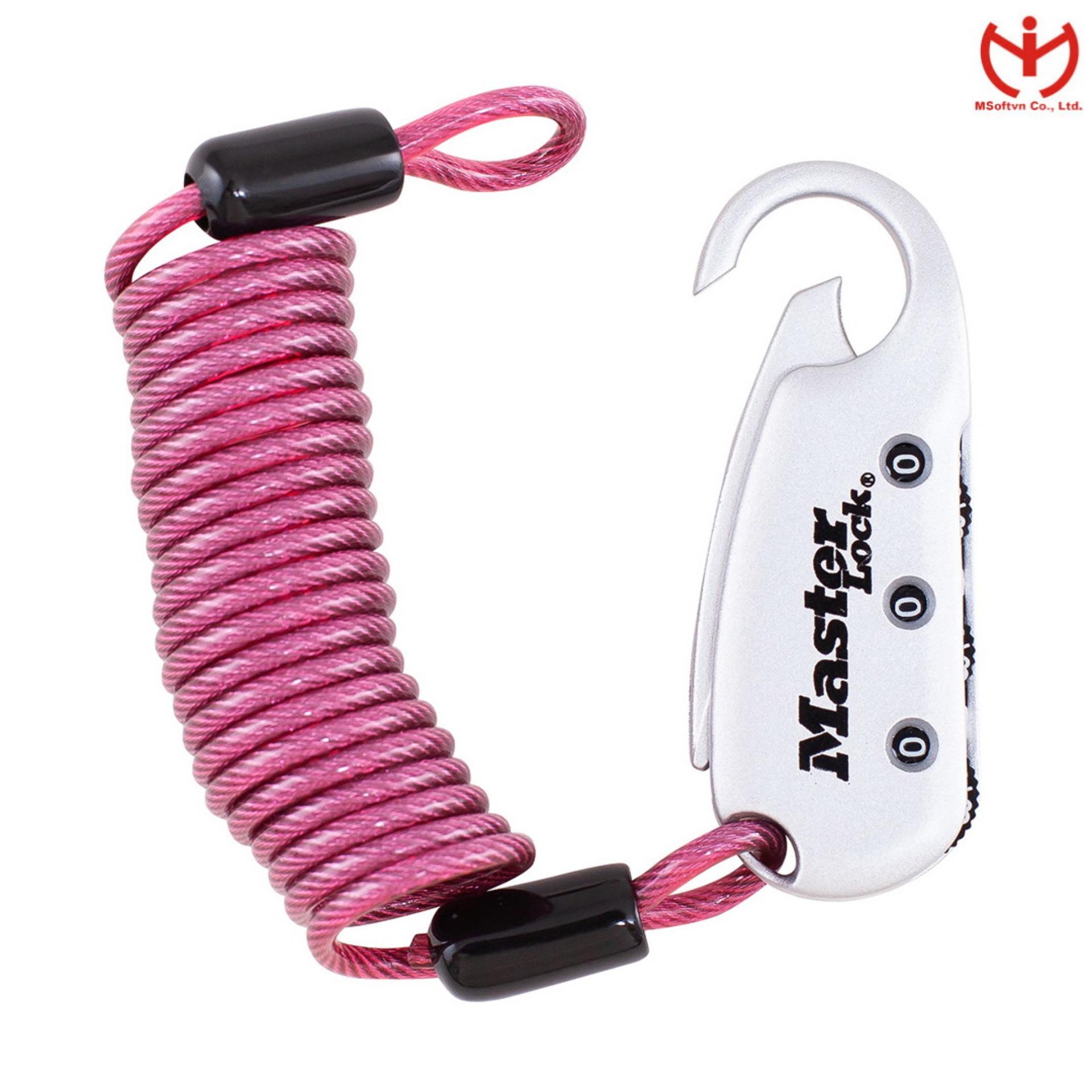 Master Lock Model No. 1559EURDCOL 60mm set-your-own combination backpack lock; assorted colours