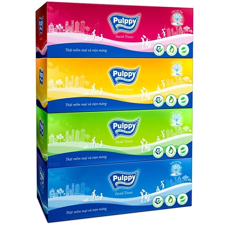 Khăn Giấy Lụa Hộp Pulppy
