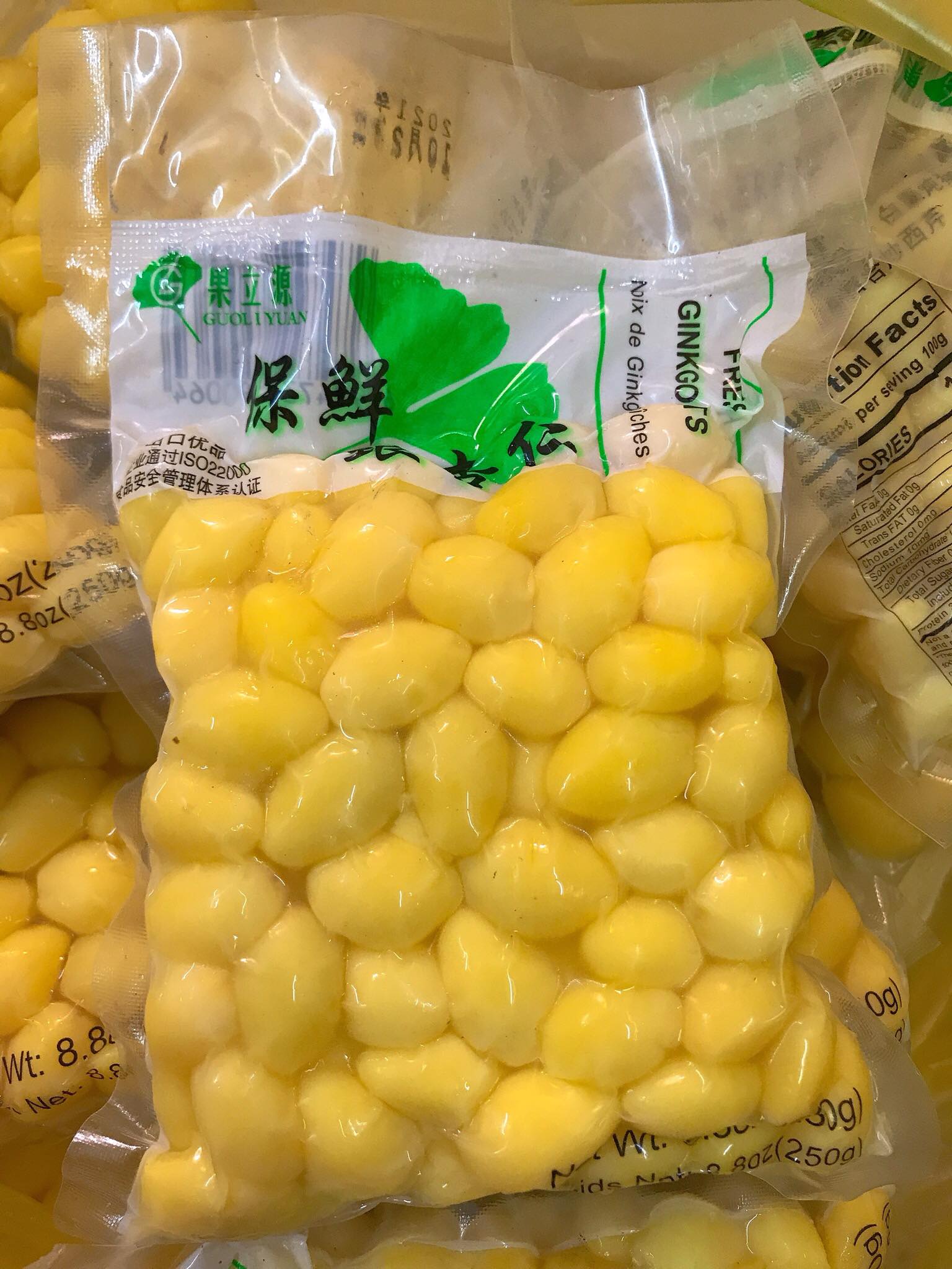 [HCM] Bạch Quả Tươi Tách Vỏ Gói 250g