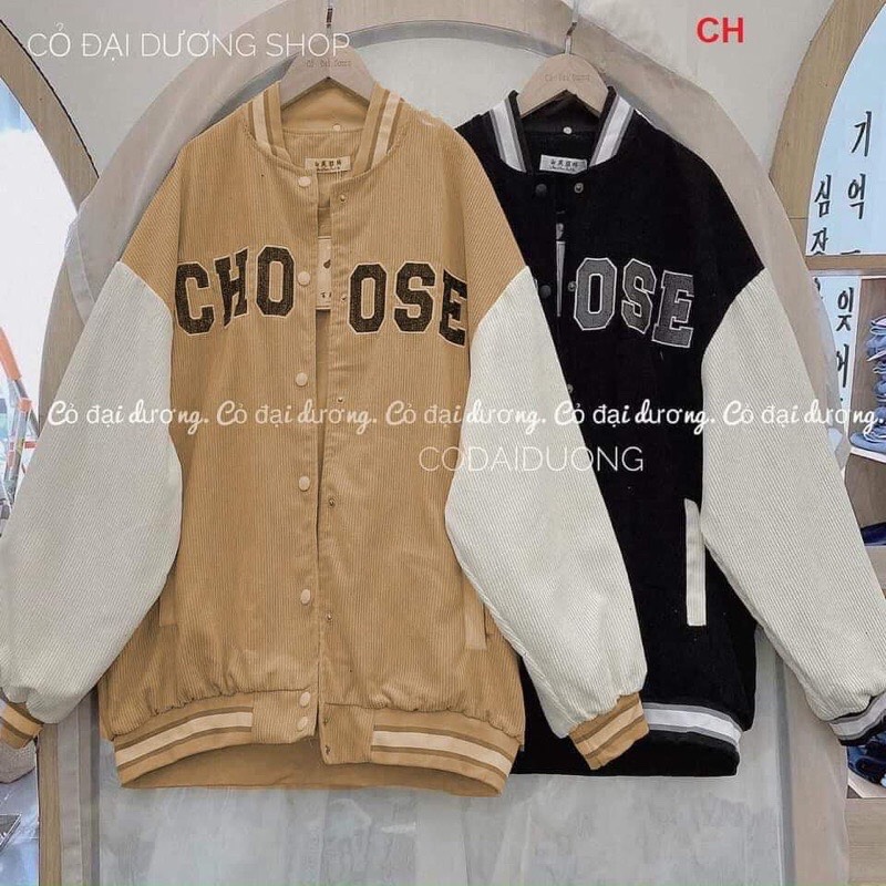 Áo khoác bomber nhung OSE CH12