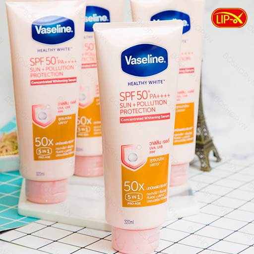 Kem dưỡng da chống nắng Vaseline 50X Thái Lan (320ml)