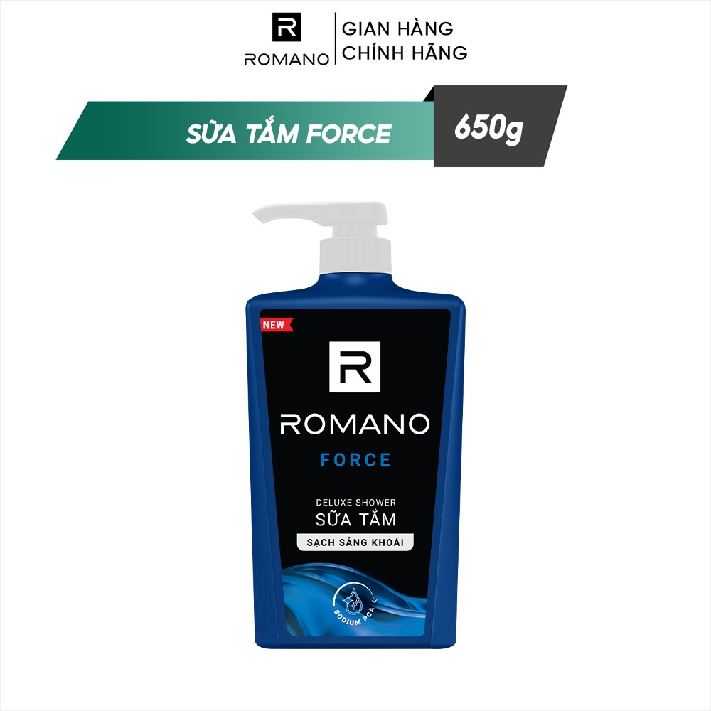 Sữa tắm Romano hương nước hoa Classic/ Attitude/ Force/ Gentleman 650g/ chai