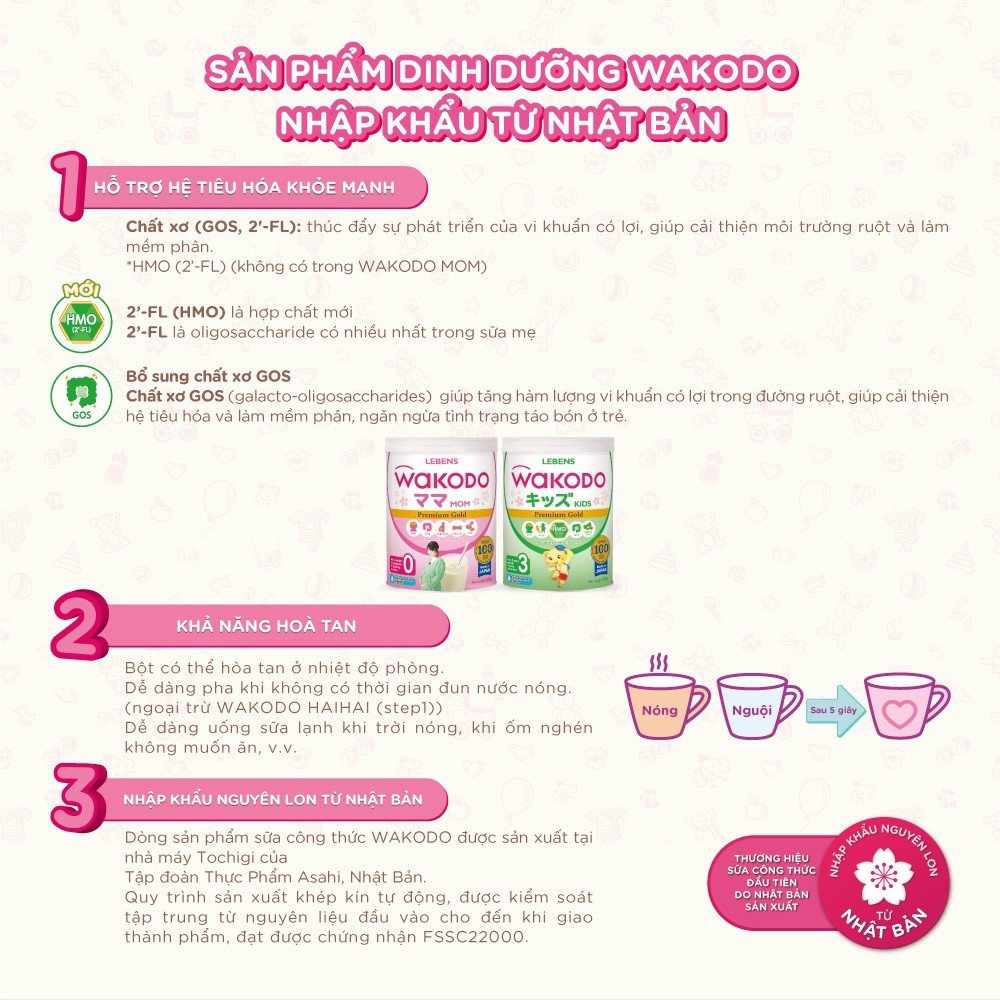 Sữa Wakodo Gungun Step 2 ( 1-3 tuổi ) lon 830gr