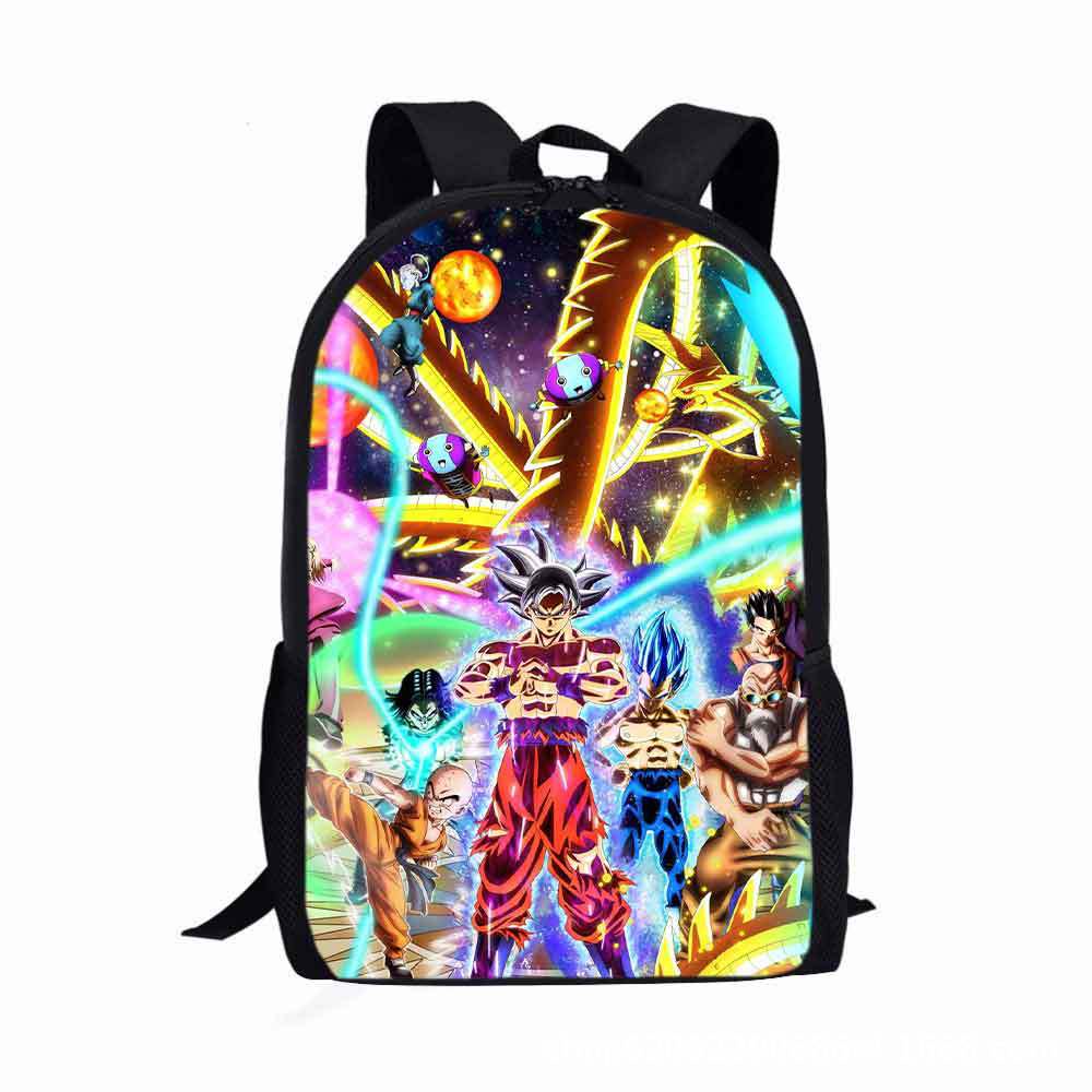 Balo đi học in họa tiết hoạt hình dragon ball cỡ lớn thoáng khí đa năng thời trang cho nam yt3