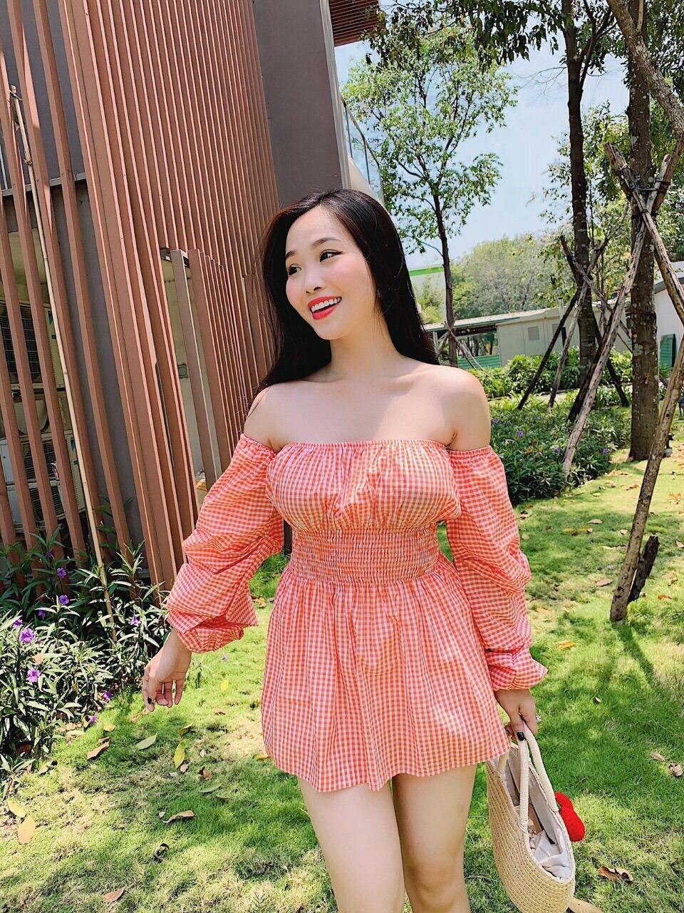 Đầm Nữ Xòe Lệch Vai Cúp Ngực Thời Trang  Sgr Đ62