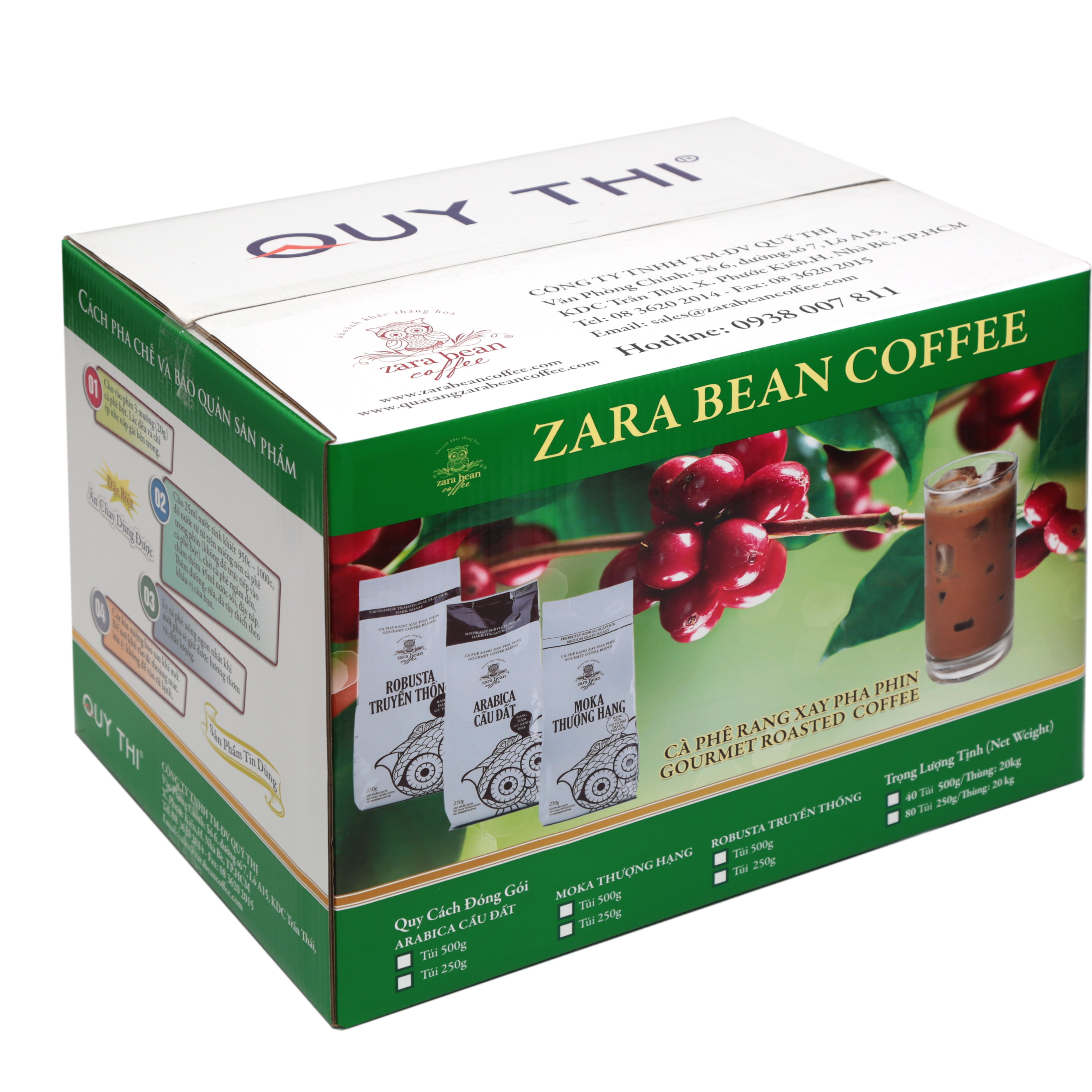 [HCM]CÀ PHÊ PHA PHIN ARABICA CẦU ĐẤT - TÚI 250g  - Zara Bean Coffee