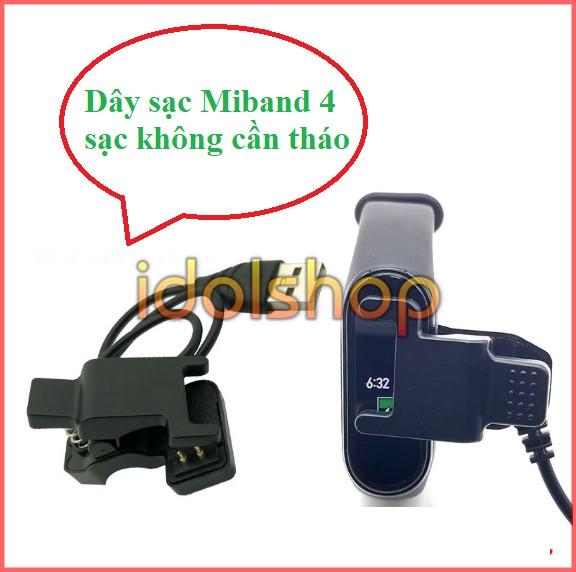 Dây sạc kẹp dành cho Xiaomi MiBand 4 - Cáp sạc kẹp không cần tháo nhộng Miband