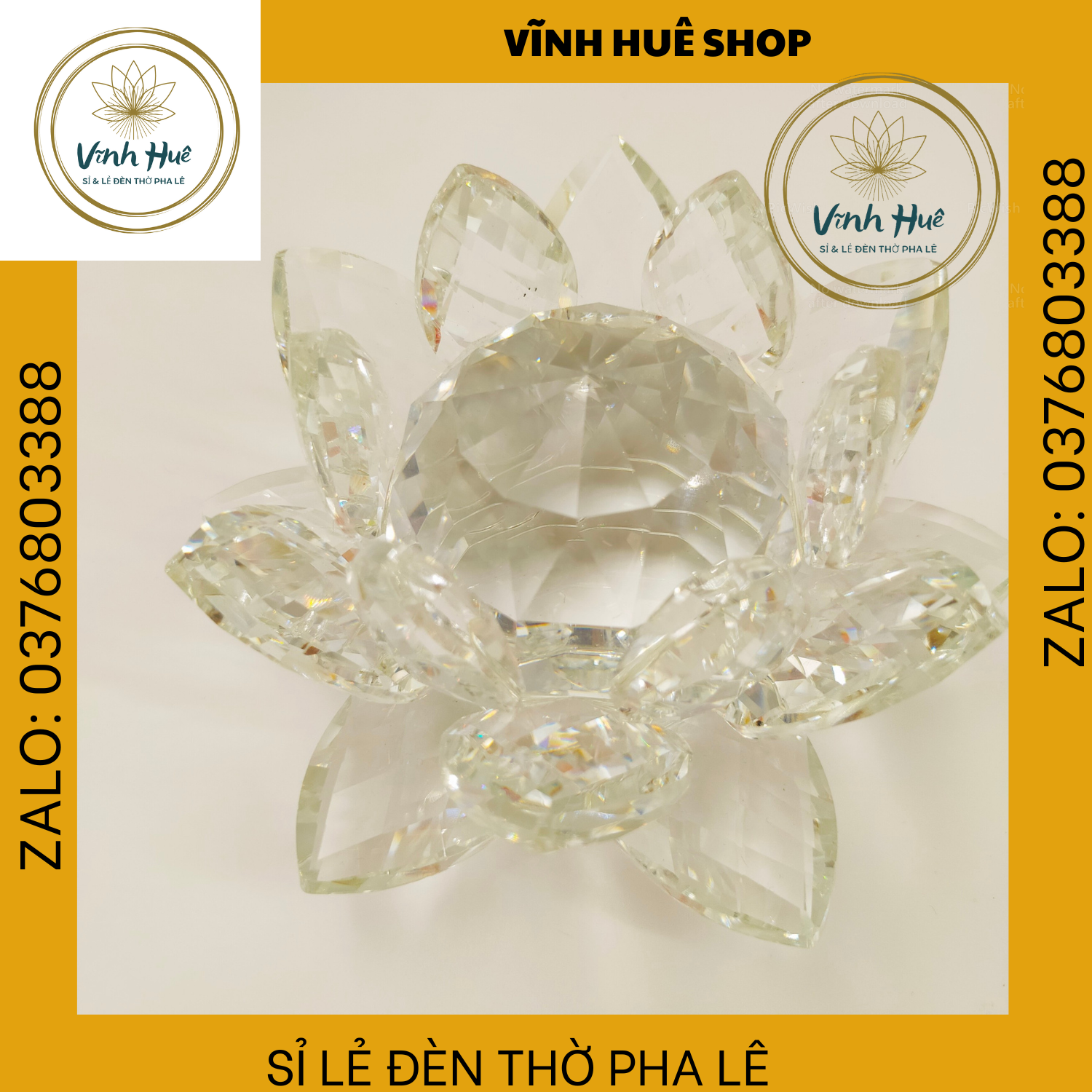 ĐÈN THỜ  PHA LÊ LÁ SEN, MẠCH NHIỀU MÀU, ĐÈN THỜ CÚNG
