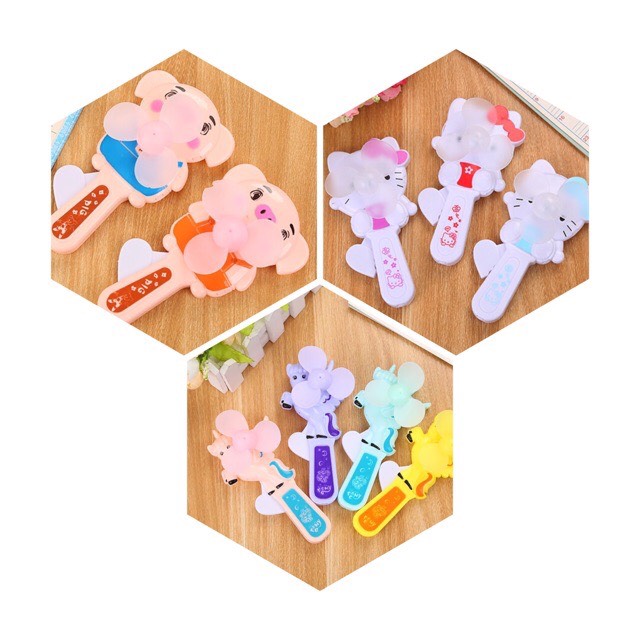 QUẠT CẦM TAY MINI HÌNH THÚ DỄ THƯƠNG