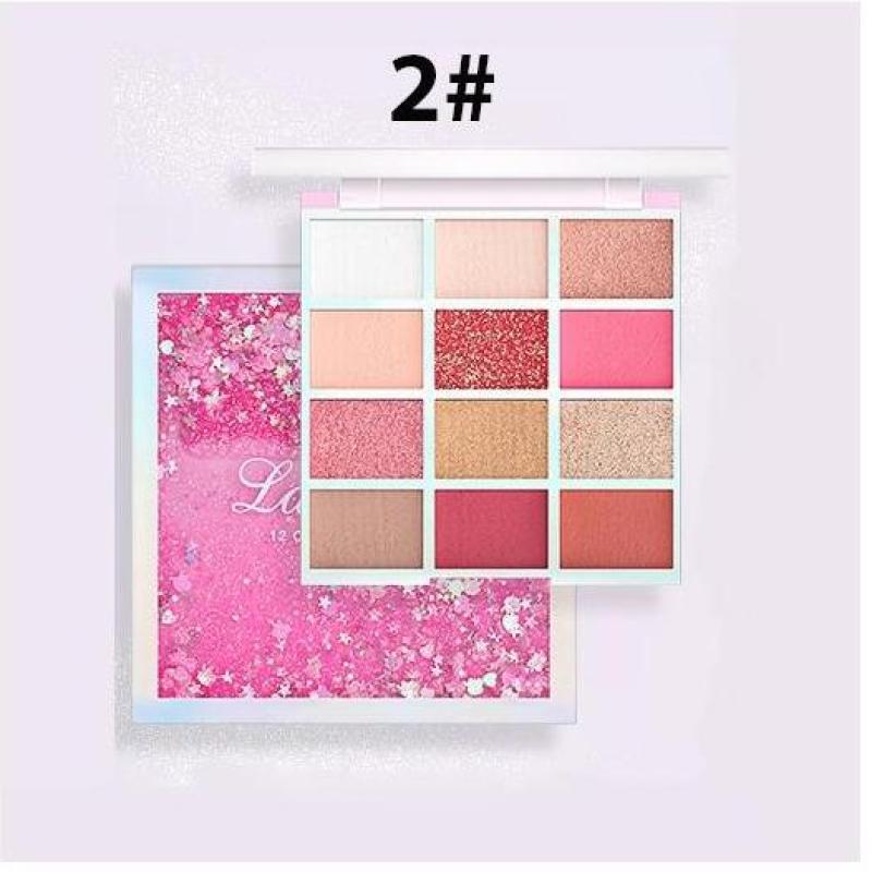 Phấn mắt 12 ô nhũ kim tuyến Lameila 12 color eyeshadow No.5038