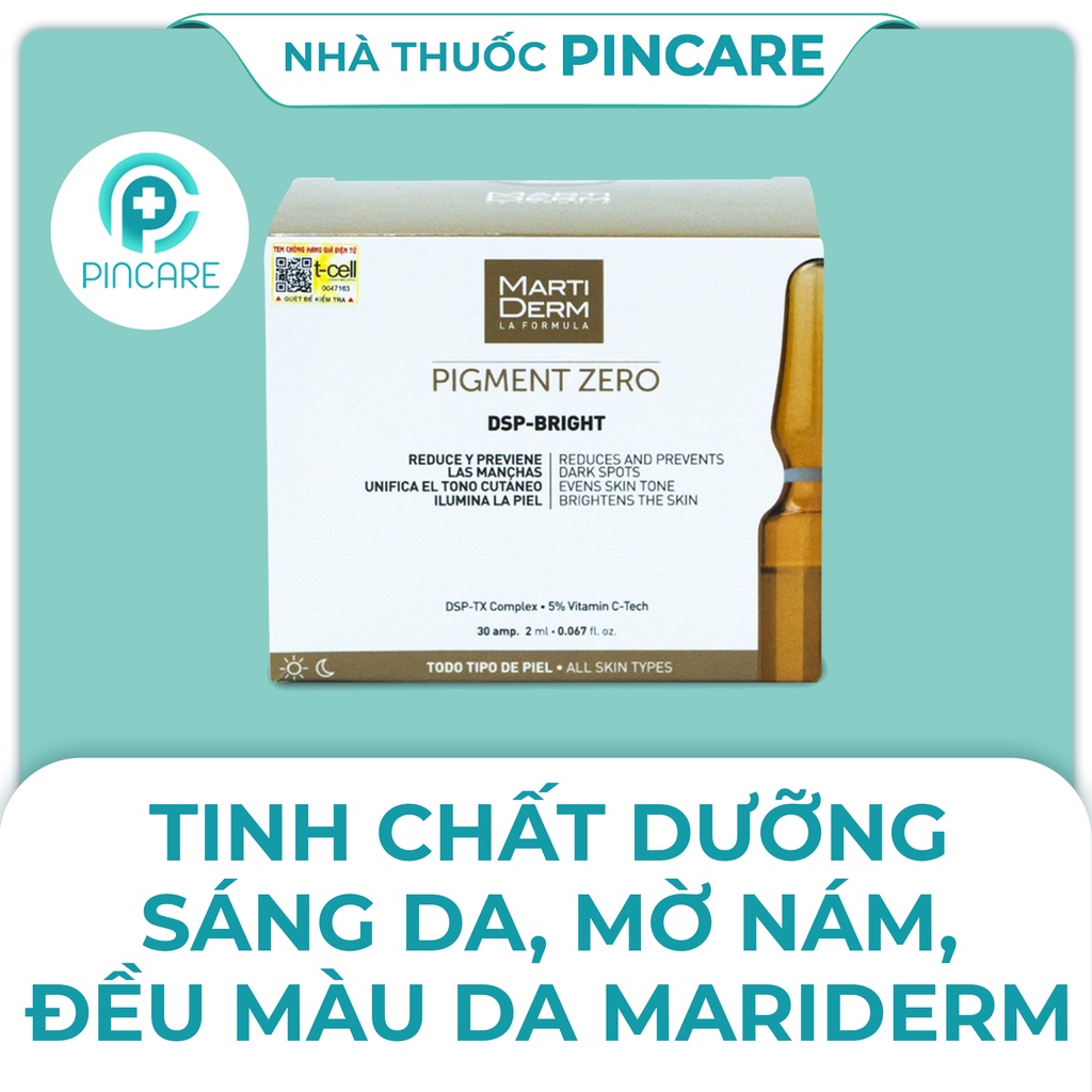 Tinh Chất Dưỡng Da Martiderm Pigzero Dsp Bright Ampoule Dưỡng Sáng Đều Màu Da-Nhà Thu.Ốc Pincare