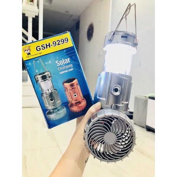 Đèn năng lượng mặt trời kèm quạt Hàng chuẩn GSH-9299