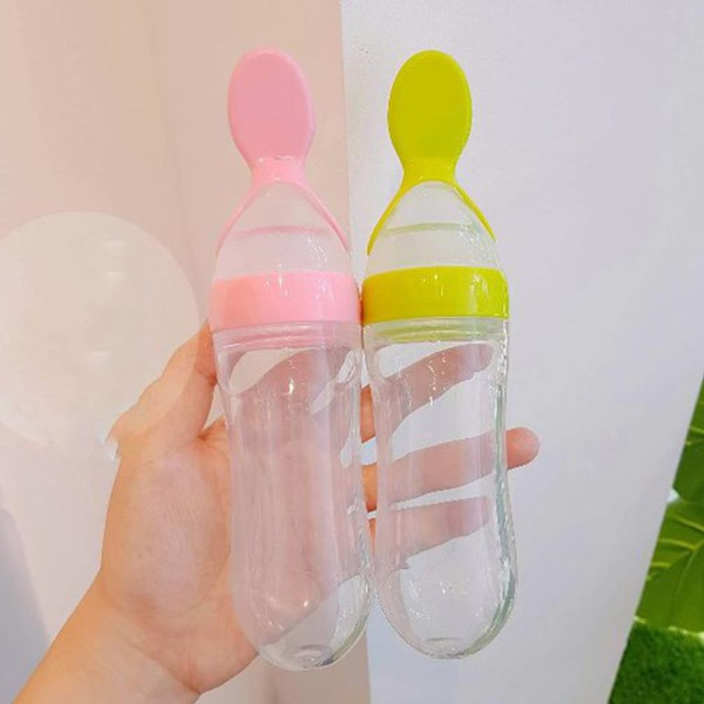 Bình Thìa Silicon Ăn Dặm, Bón Sữa An Toàn Cho Bé