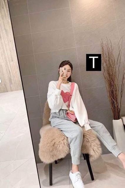 Áo croptop tim to dài tay DTR0919