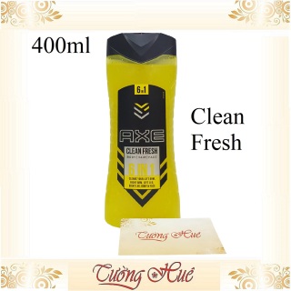 Sữa Tắm Nam AXE Clean Fresh 6in1 Body Wash - 400ml thumbnail