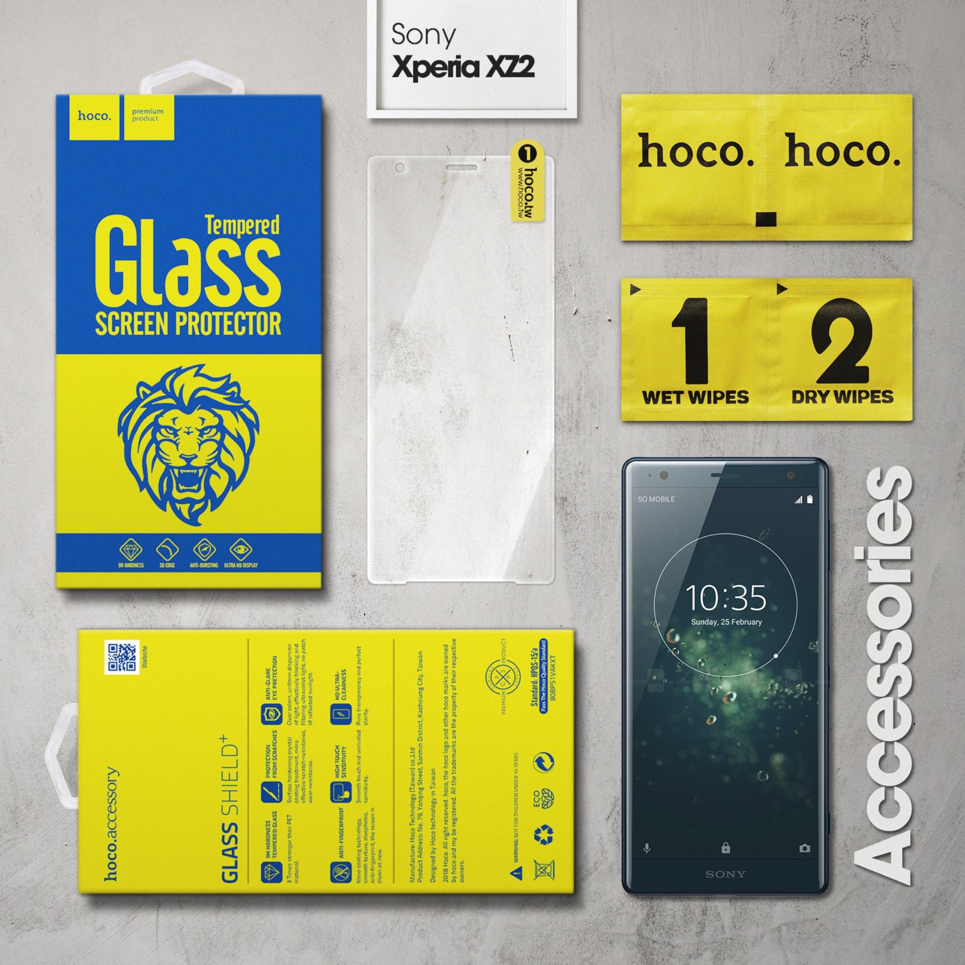 Kính cường lực cho Sony Xperia XZ2 Full LCD hiệu Hoco (Trong suốt)
