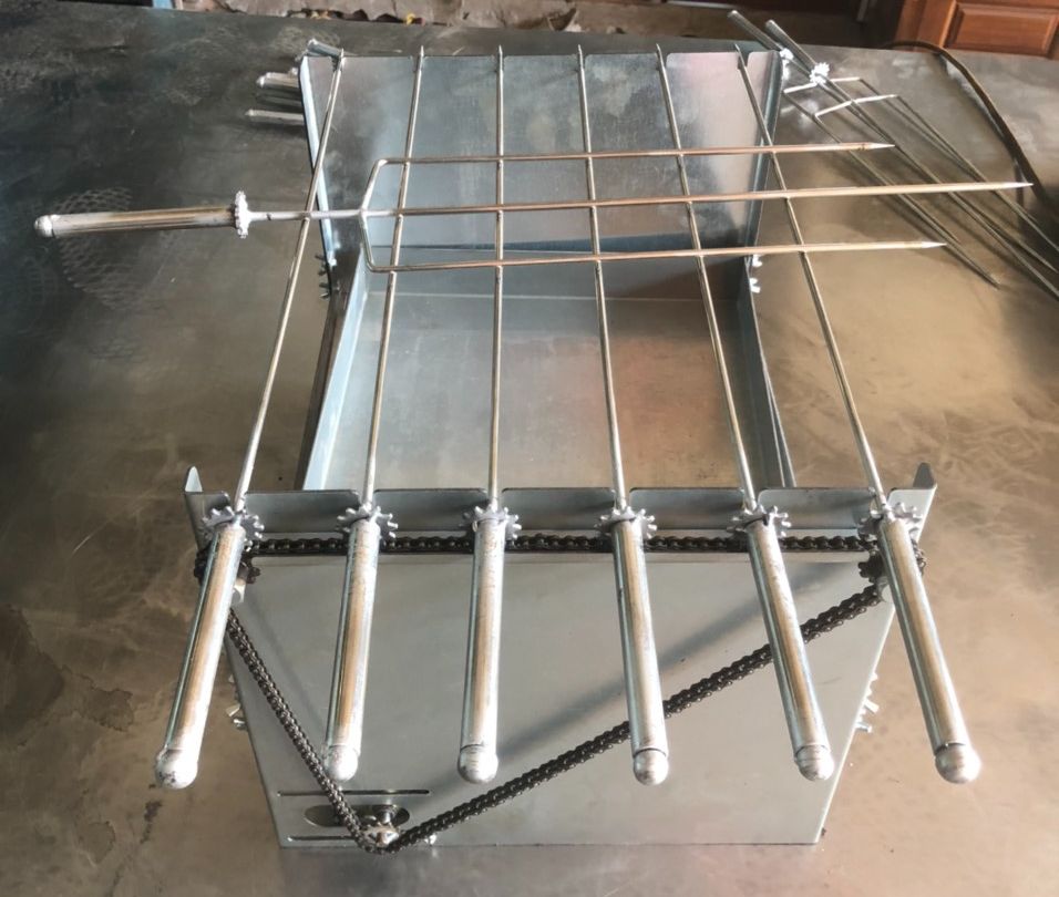 Bếp nướng than hoa tự quay gấp gọn pro