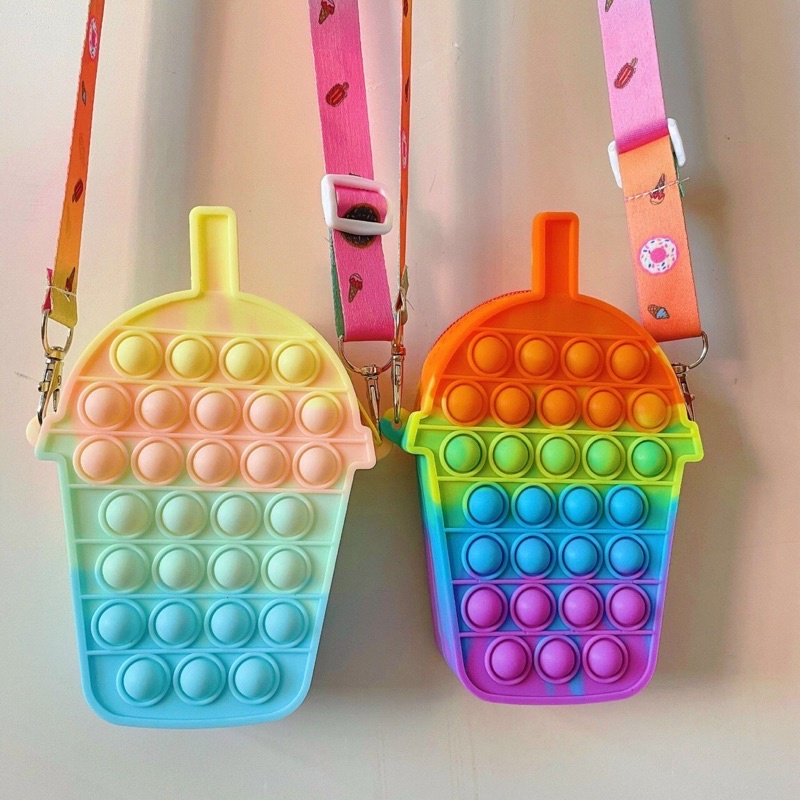 Sỉ POP IT-Pop IT Túi Đeo Siêu Xinh Đẹp Là Món Quà bé rất thích