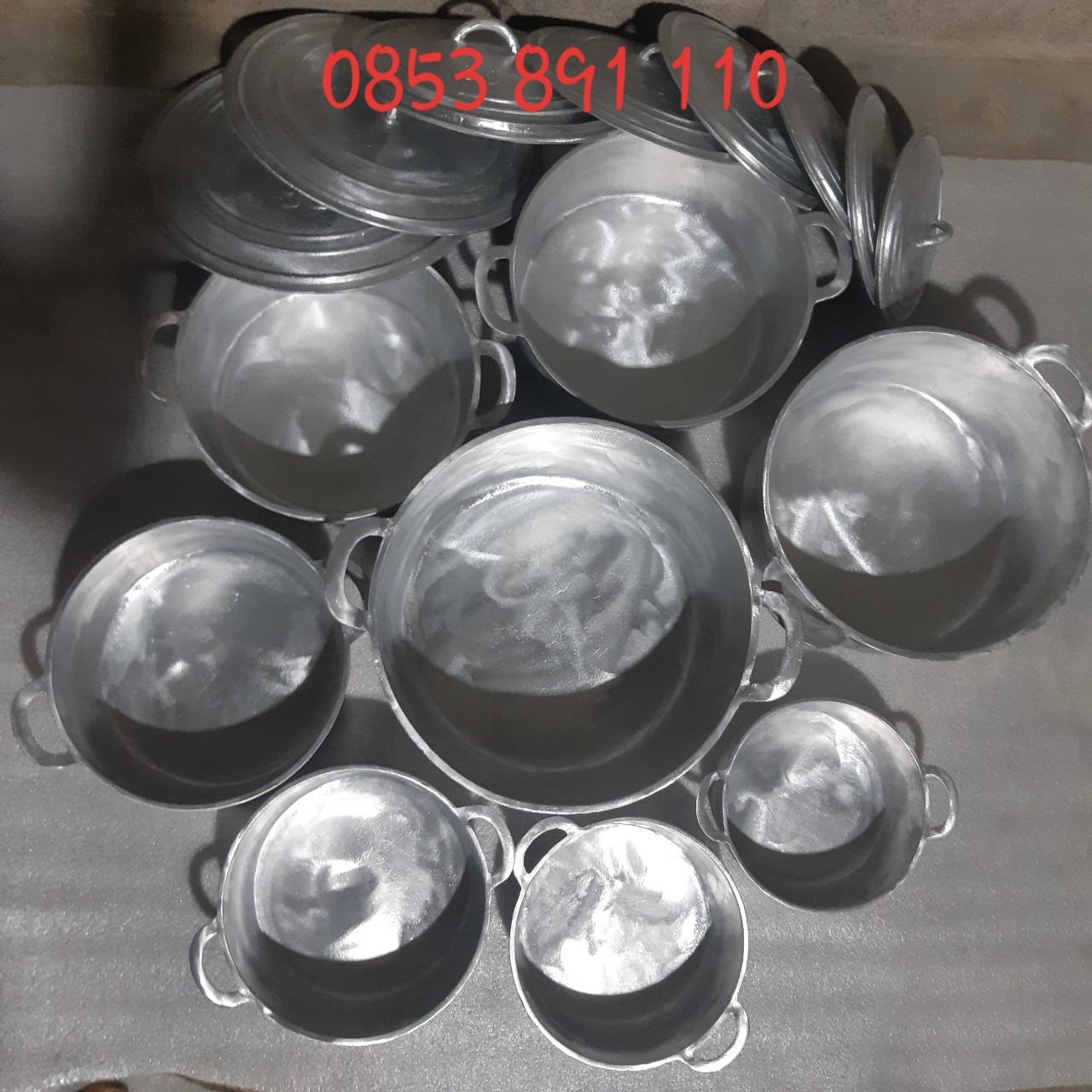 Nồi gang đúc ( THỦ CÔNG NGUYÊN KHỐI LÀNG NGHỀ ) Cỡ nồi từ số 8 - 170