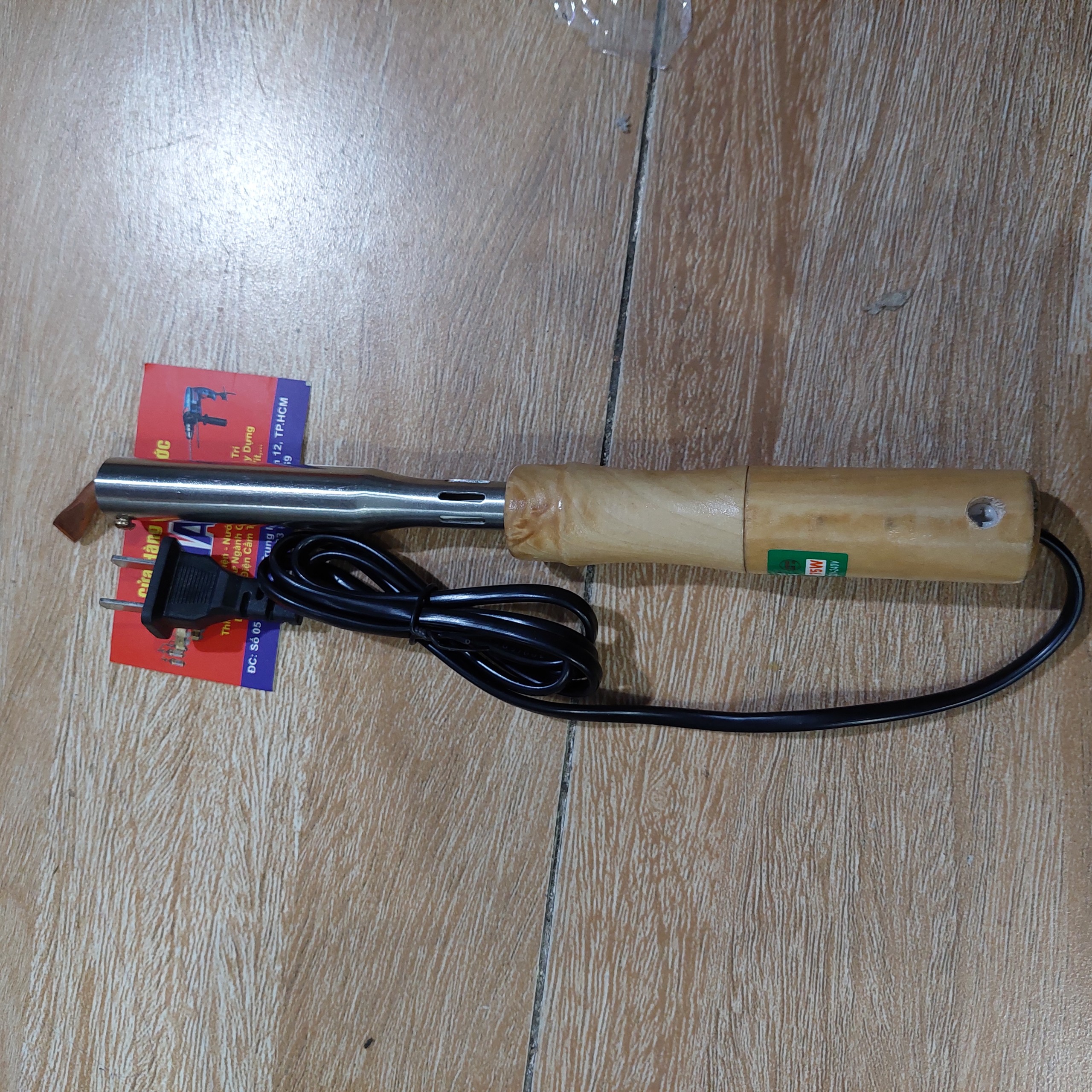 1 CÂY MỎ HÀN CHÌ ĐẦU DẸP CÁN GỖ 75W