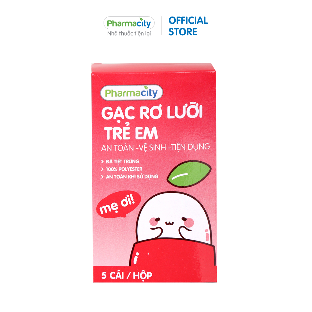 Gạc rơ lưỡi trẻ em Pharmacity (5 cái/hộp)