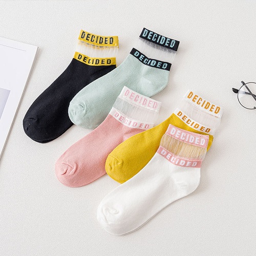 Combo 5 đôi tất vớ lưới nữ cổ ngắn thoáng mát