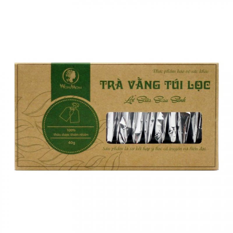 Trà vằng túi lọc lợi sữa - Giảm mỡ bụng Wonmom