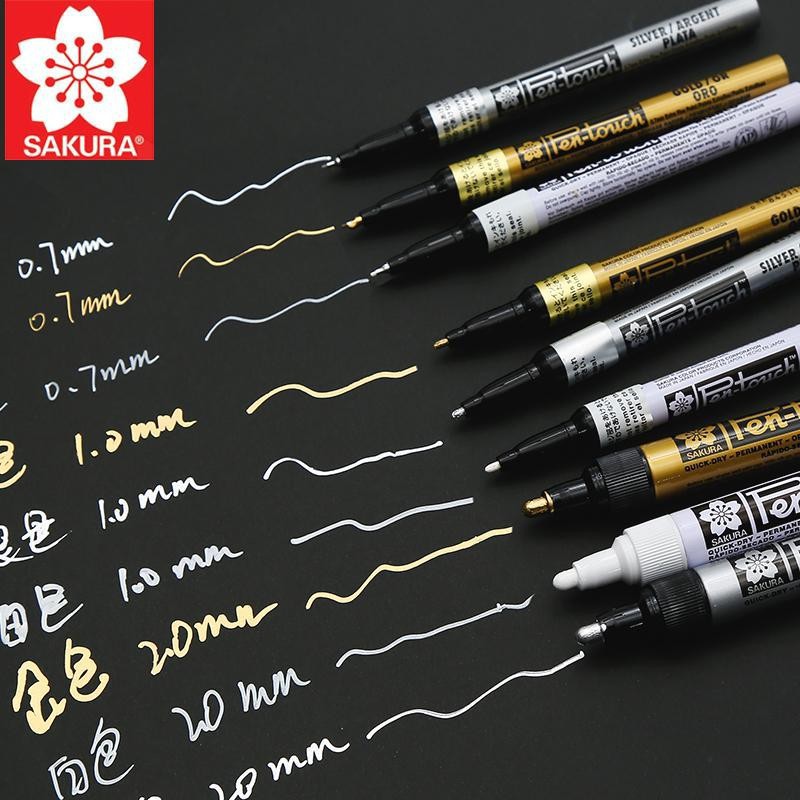 Bút sơn dầu vẽ lên mọi bề mặt Sakura Pentouch Medium Point - Ngòi 2.0mm