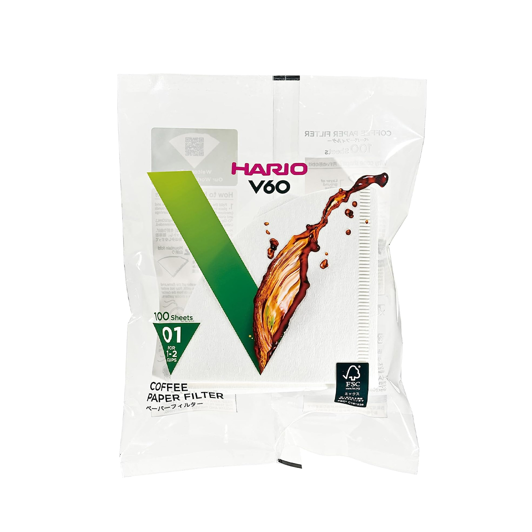 Giấy lọc cà phê hario v60 size 1 và size 2 | nhập khẩu nhật bản