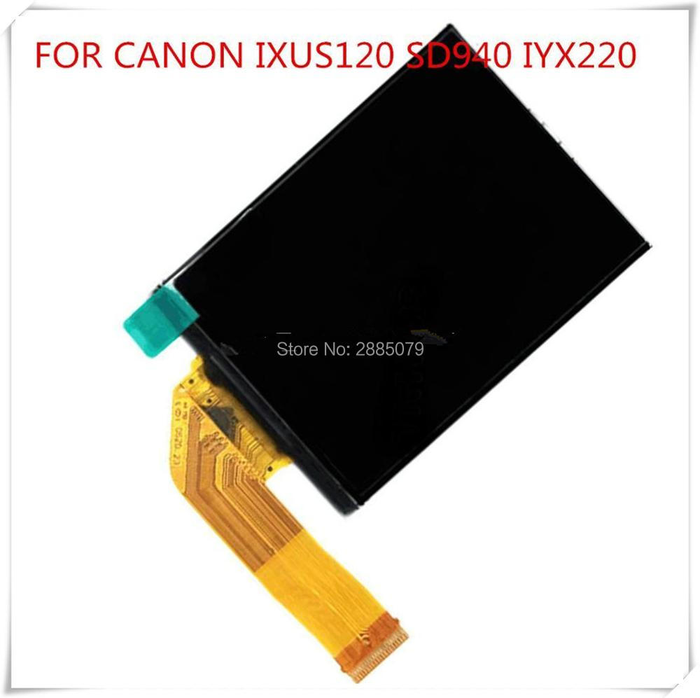 New lcd màn hình hiển thị cho canon ixus120 ixus 120 là sd94 là sd94is ixy220 pc1430 máy ảnh kỹ thuật số sửa chữa phần với đèn nền