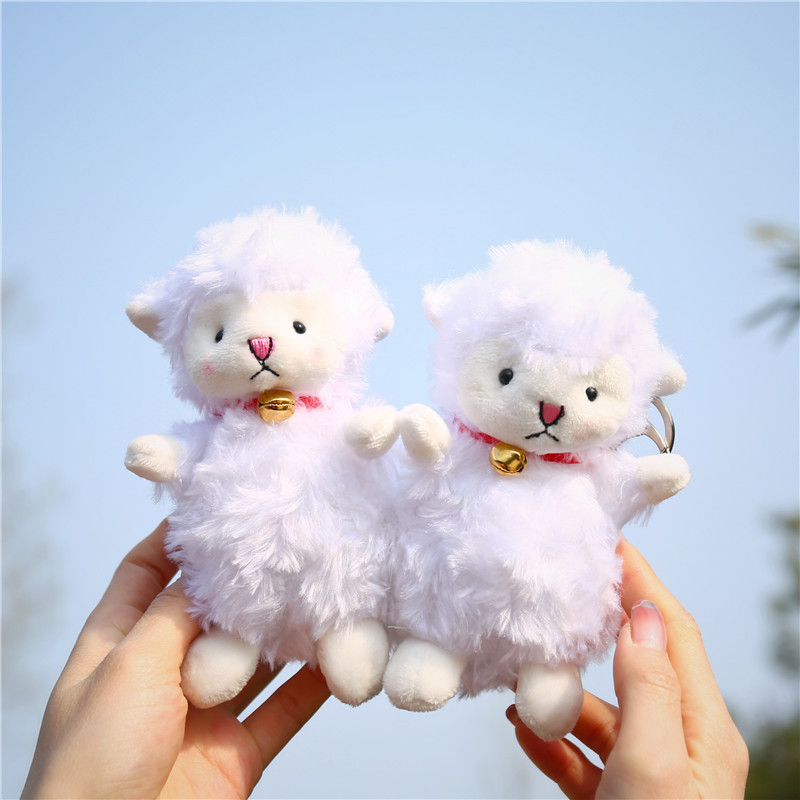 MÓC KHÓA CỪU NGẠI NGÙNG THÚ BÔNG (CÓ MÓC KHÓA KIM LOẠI)