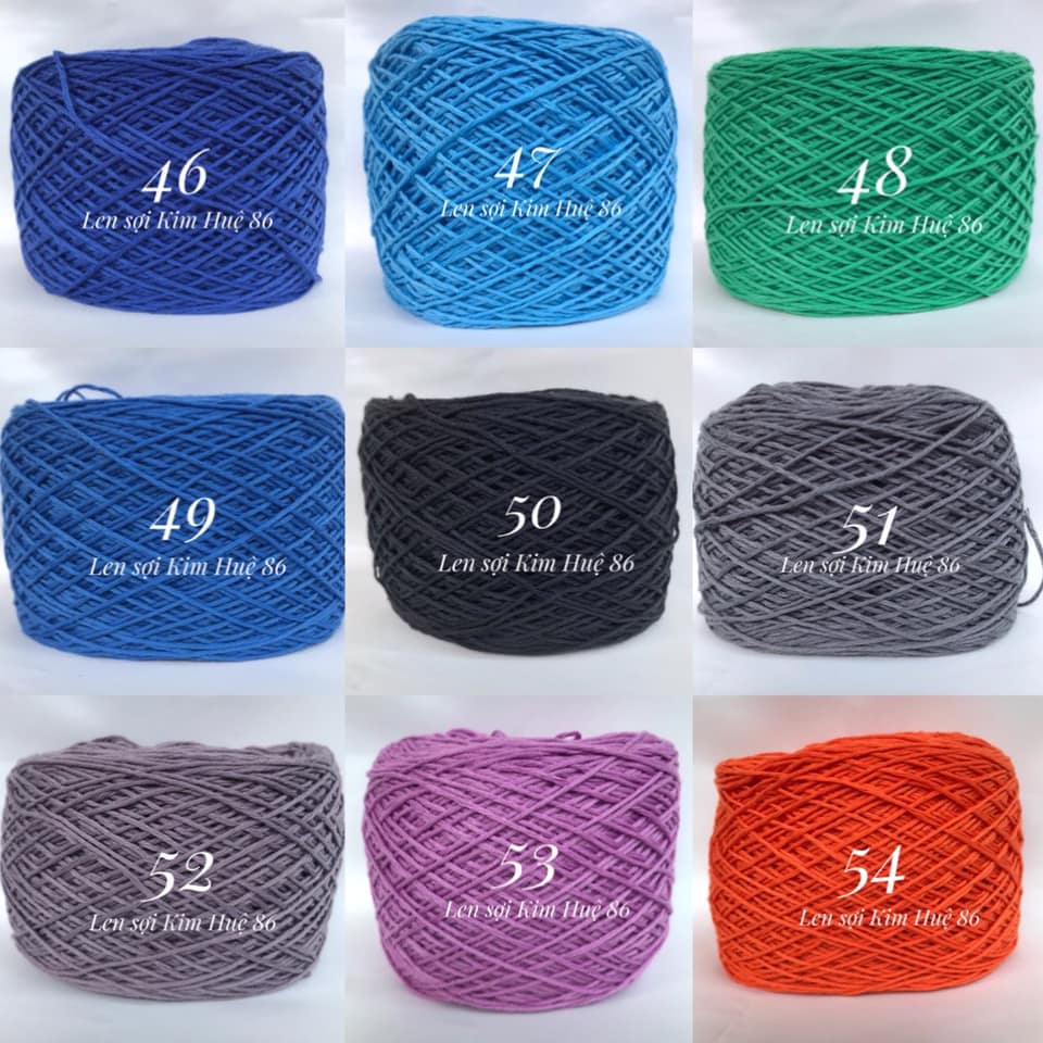 Sợi cotton Việt Nam 1mm (từ màu 01 đến màu 50)