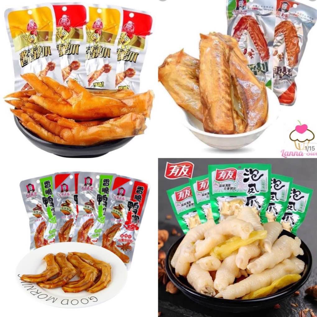 bịch 30 chân gà cay Tứ Xuyên