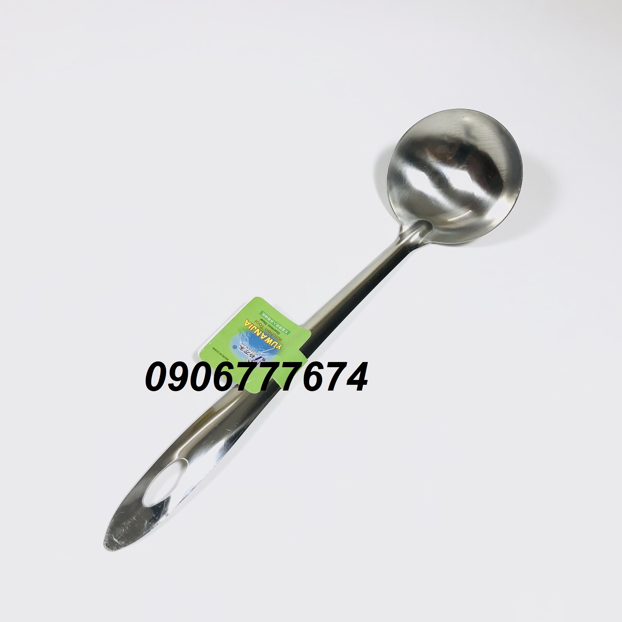 VÁ / MUÔI inox cán hình giọt nước bền đẹp (có lỗ và không lỗ) [Rẻ vô địch]