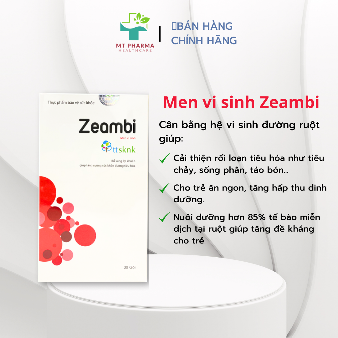 Combo Bé tiêu hóa tốt, tăng cân đều (Men vi sinh Zeambi + Vitamin tổng hợpZeambi + Kẽm hữu cơ ColosZinc)