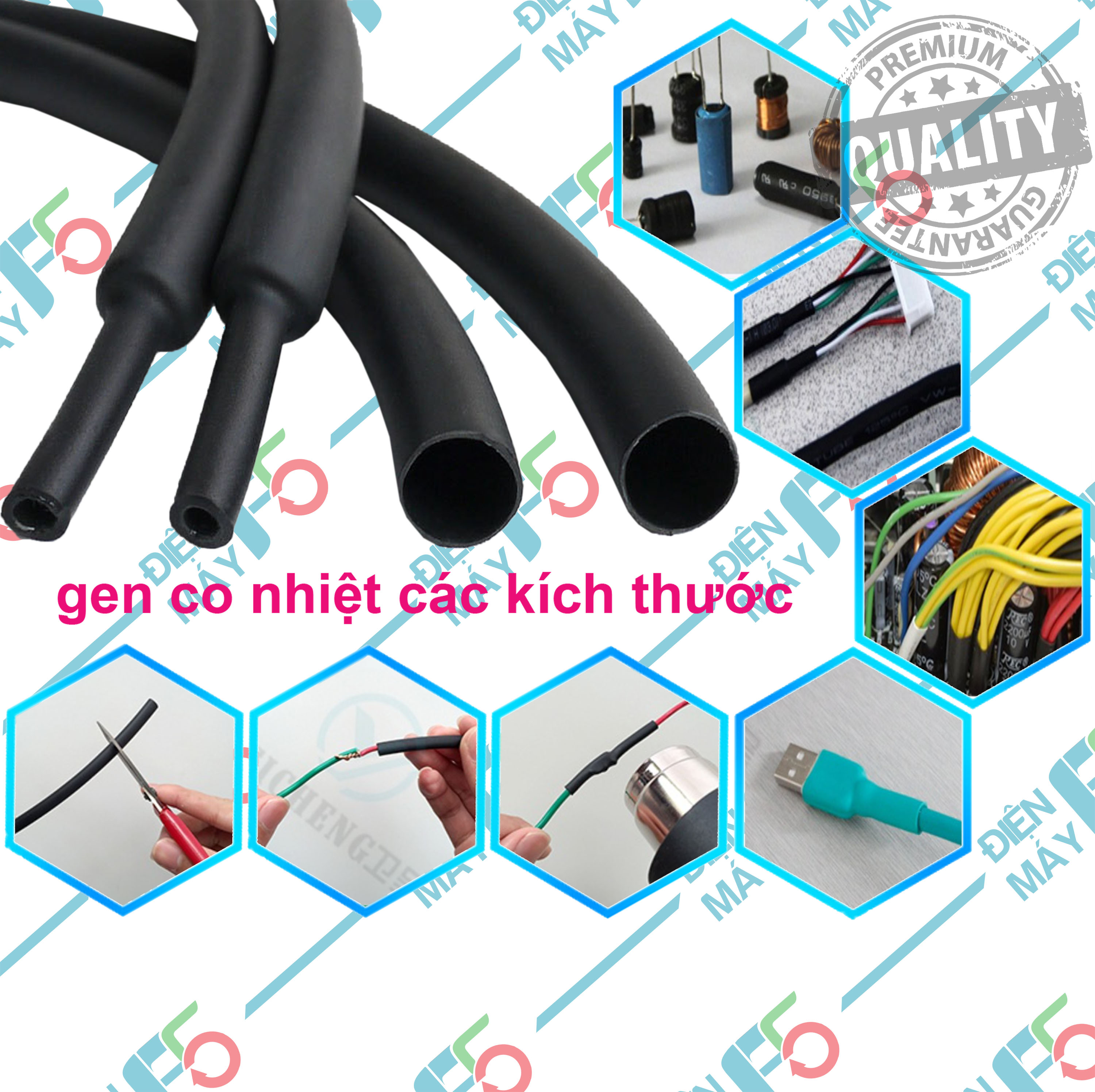 DMF5 Gen co nhiệt các cỡ (giá 1 mét)