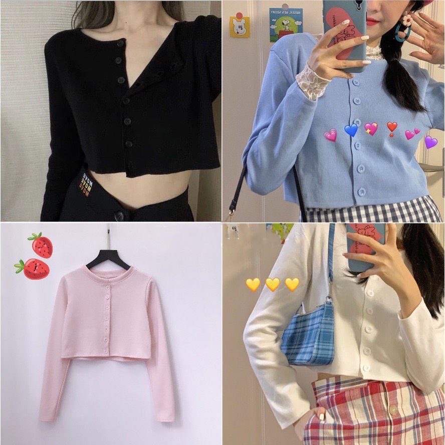 [HCM]Áo Croptop Yan Tay Dài Nữ