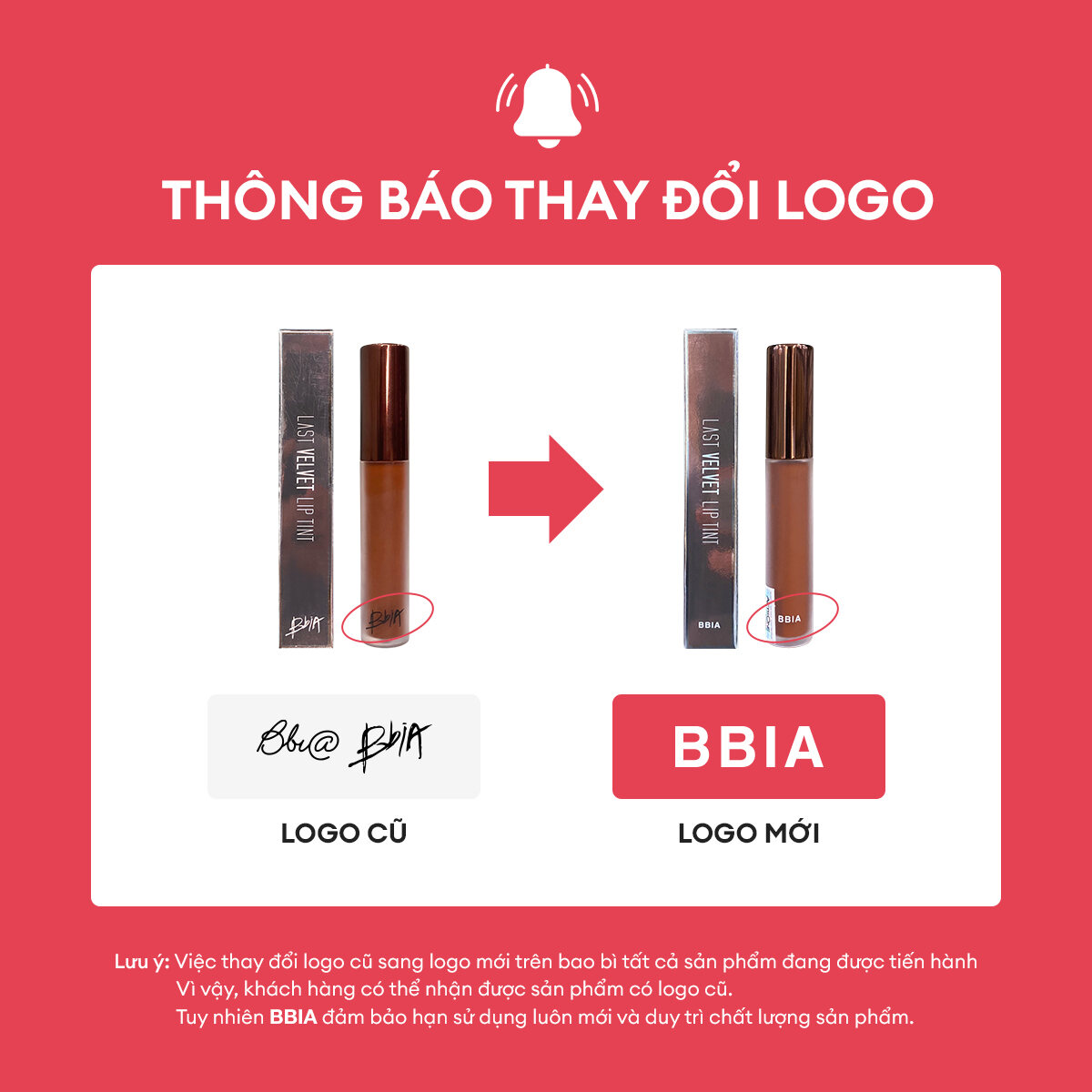 [Version 4] Son kem lì bền màu, mịn như nhung BBIA Last Velvet Lip Tint 5g