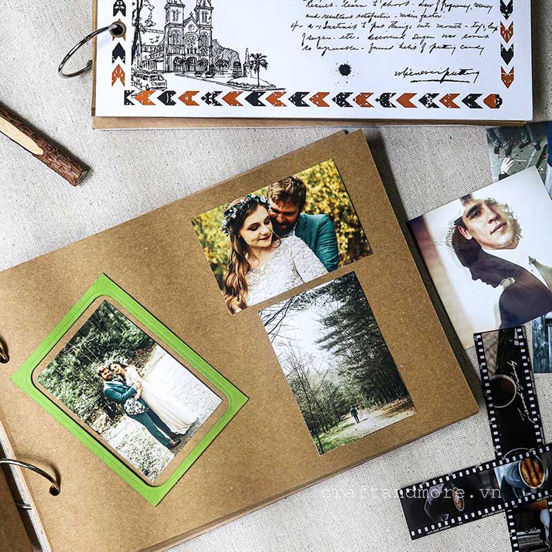 Scrapbook DIY Album ảnh dán MEMORY