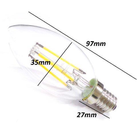 Edison C35 6W E14 Led Filament Bulb