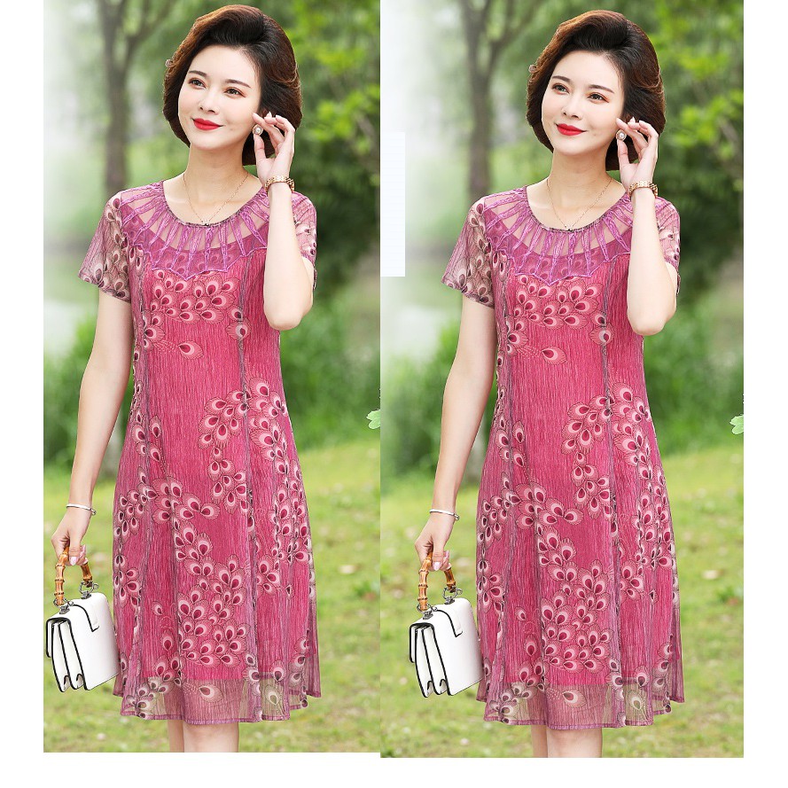 Đầm trung niên cao cấp cong