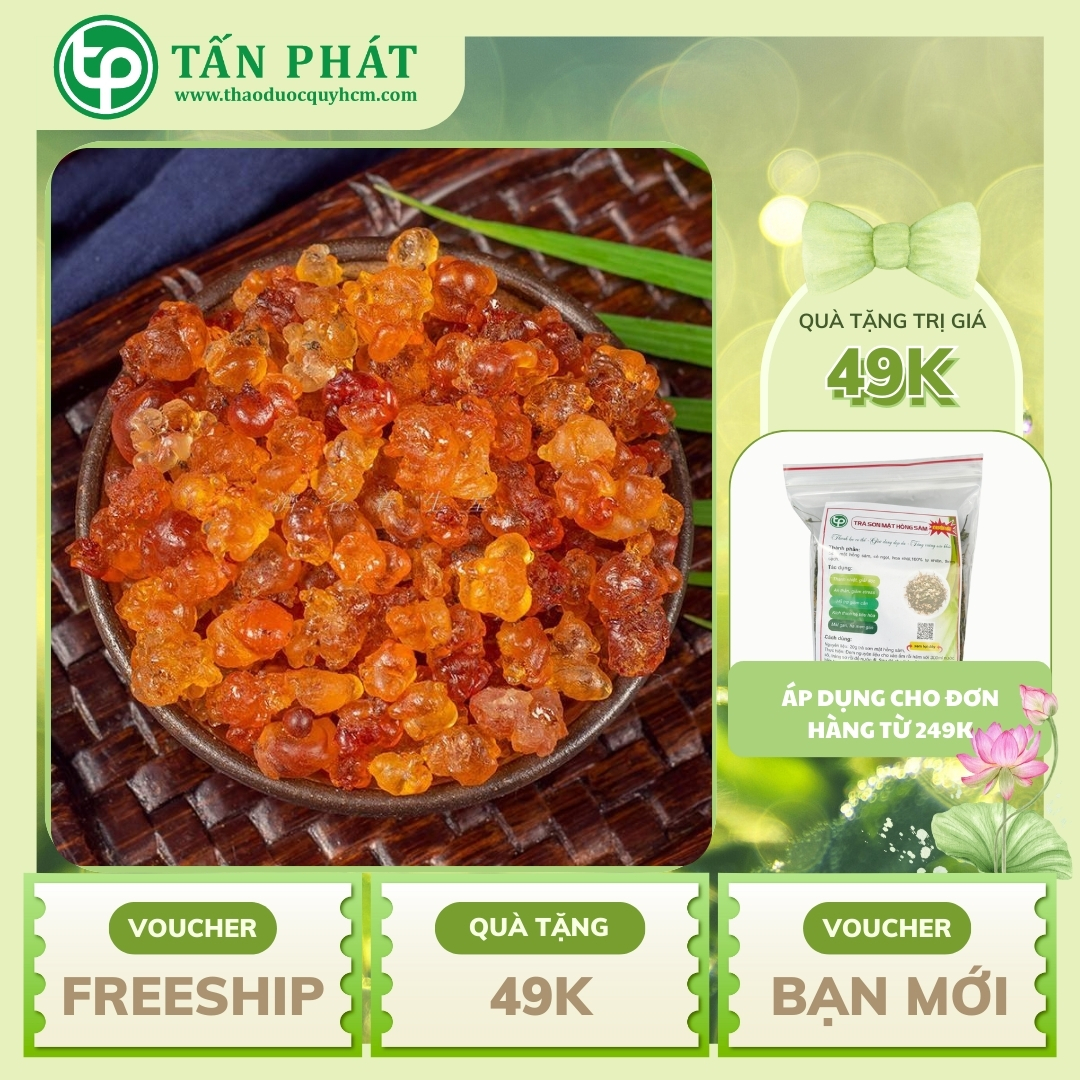 Nhựa đào 100g - Tấn Phát - Chuyên dùng để nấu chè và nước sâm - Hàng sạch chất lượng cao