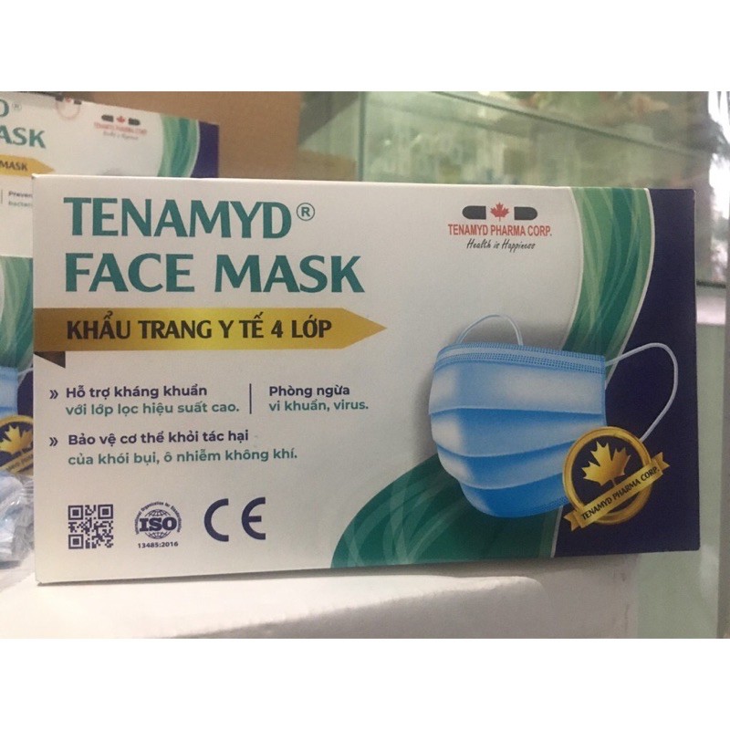kHẨU TRANG 4 LỚP TENAMYD  KHÁNG KHUẨN