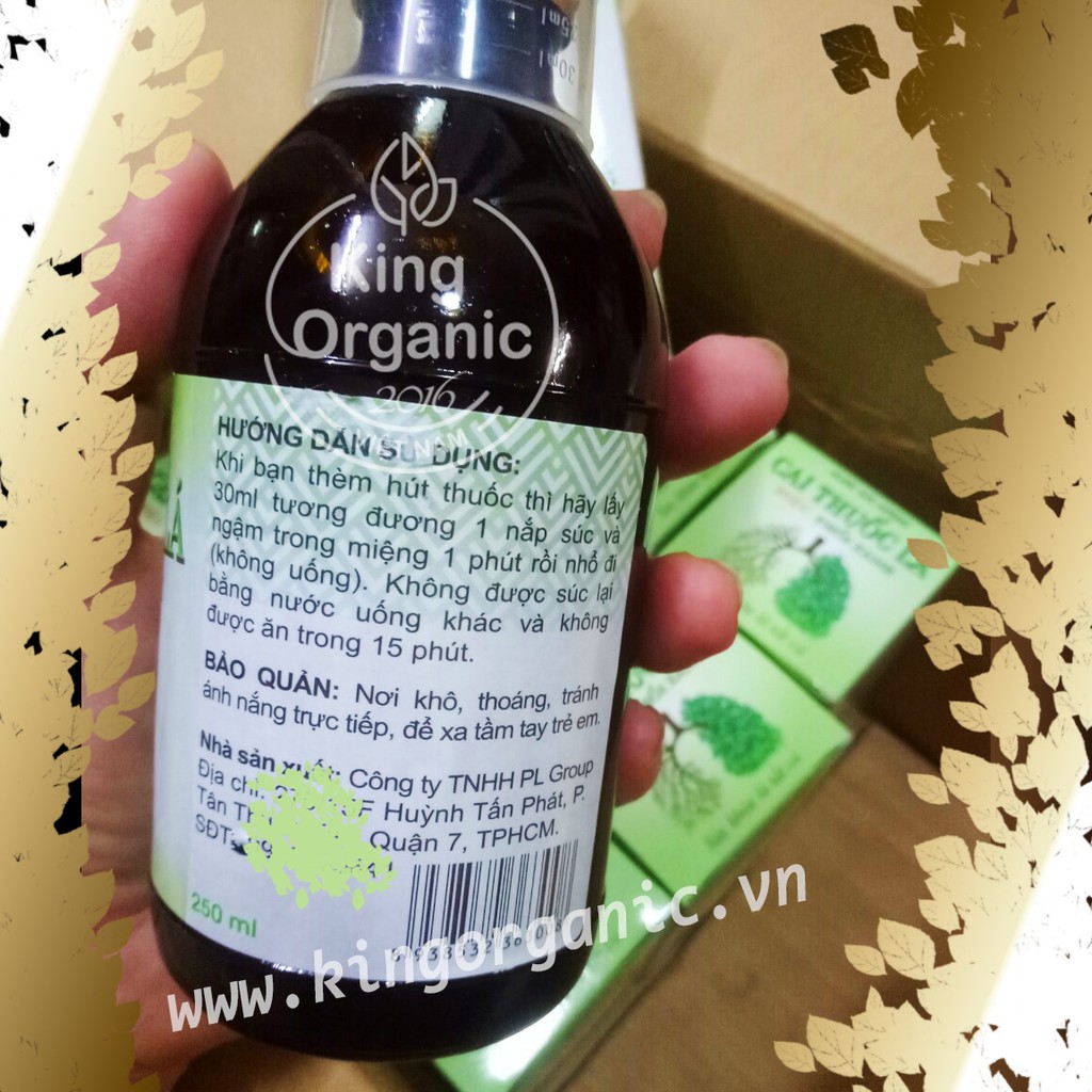 [CHỈ 1 CHAI BỎ NGAY THUỐC LÁ] Nước súc miệng cai thuốc lá HIỆU PHỔI XANH
